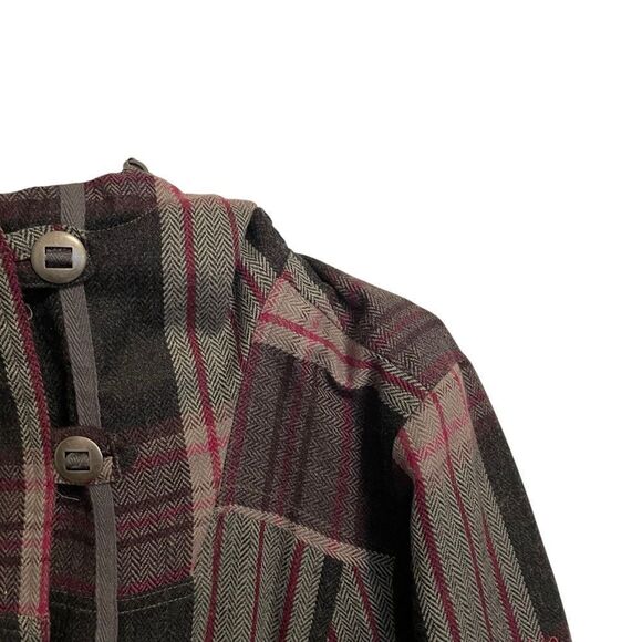 Columbia Sportswear Plaid Jacket Wool Blend Full Zip Size MED - Picture 2 of 8